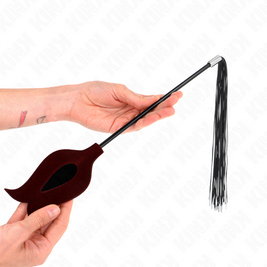 Kink - Frusta Con Nappine In Silicone A Forma Di Rosa 45 Cm