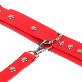 SUBBLIME - 953706 MANETTE CON CINTURA BONDAGE ROSSO TAGLIA UNICA