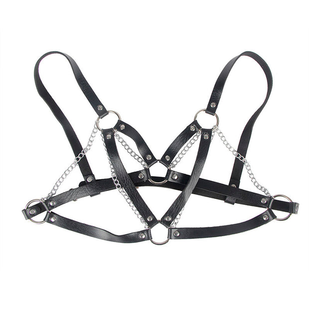 Subblime - 953713 Cintura Punk Bondage Fibbia In Metallo Nera Taglia Unica