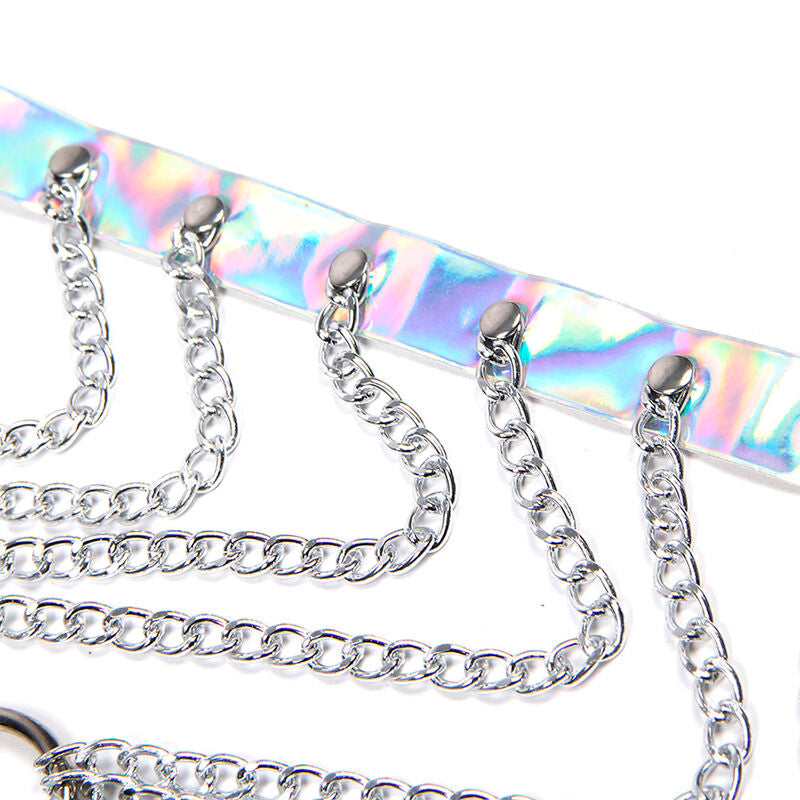 Subblime - 953737 Imbracatura Con Anelli E Catene Argento Taglia Unica