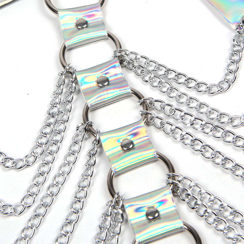 Subblime - 953737 Imbracatura Con Anelli E Catene Argento Taglia Unica