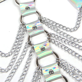 Subblime - 953737 Imbracatura Con Anelli E Catene Argento Taglia Unica