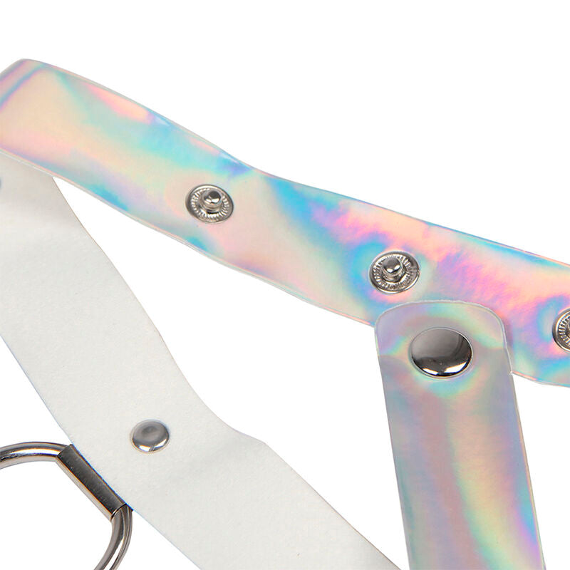 SUBBLIME - 953737 IMBRACATURA PETTORALE CON ANELLI E CATENE ARGENTO TAGLIA UNICA