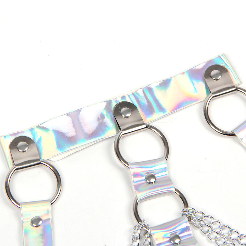 Subblime - 953737 Imbracatura Con Anelli E Catene Argento Taglia Unica