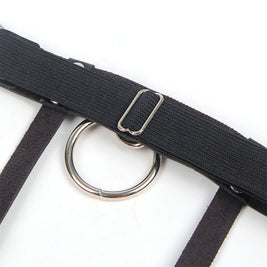 Subblime - 953744 Giarretrella Punk Regolabile In Pelle Nera Taglia Unica