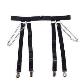 SUBBLIME - 954260 BODY CON CATENE + CINTURA REGGICALZE NERO S/M