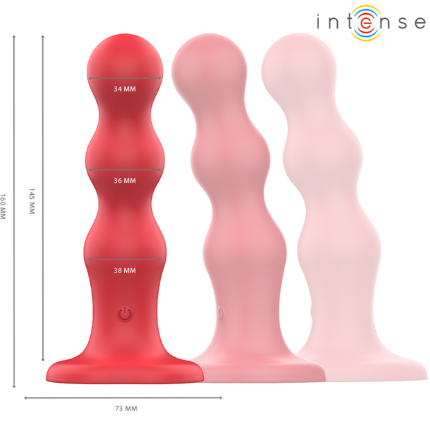Control Intense Cody Vibratore con Ventosa e Telecomando Rosso - immagine 2