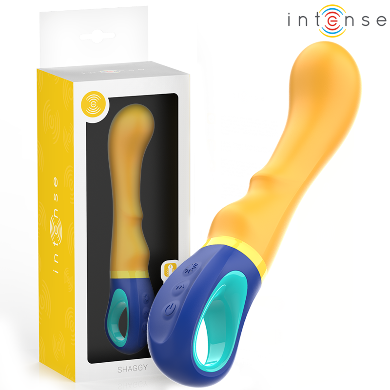 Intense Shaggy Vibratore Punto G in Silicone Giallo Premium