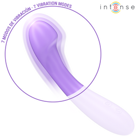 INTENSE - VIBRATORE BECKY 19 CM RISCALDABILE 7 VIBRAZIONI VIOLA