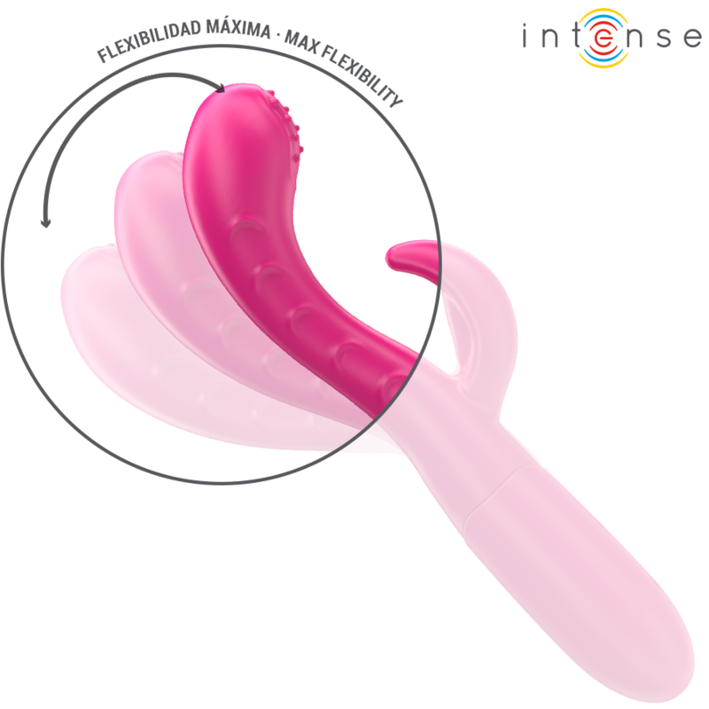 Intense - Vibratore Amara Con Lingua Stimolante 10 Vibrazioni Rosa