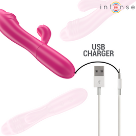 Intense - Vibratore Flessibile Ivy 10 Vibrazioni Con Lingua Stimolante Rosa