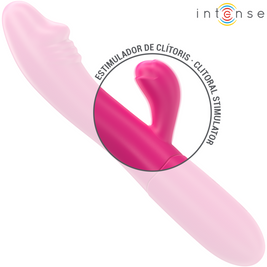 Intense - Vibratore Flessibile Ivy 10 Vibrazioni Con Lingua Stimolante Rosa