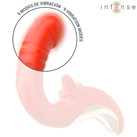 INTENSE - PAULINA VIBRATORE E STIMOLATORE A FORMA DI U ROSSO