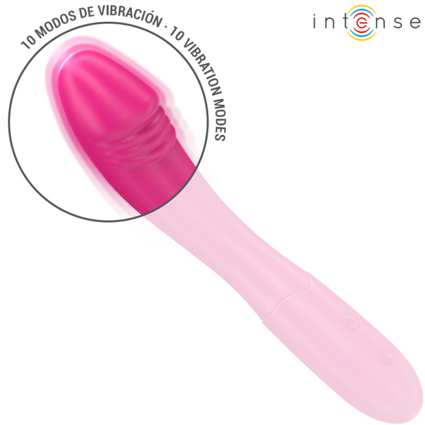 Intense - Vibratore Belinda 19 Cm Flessibile 10 Vibrazioni Rosa