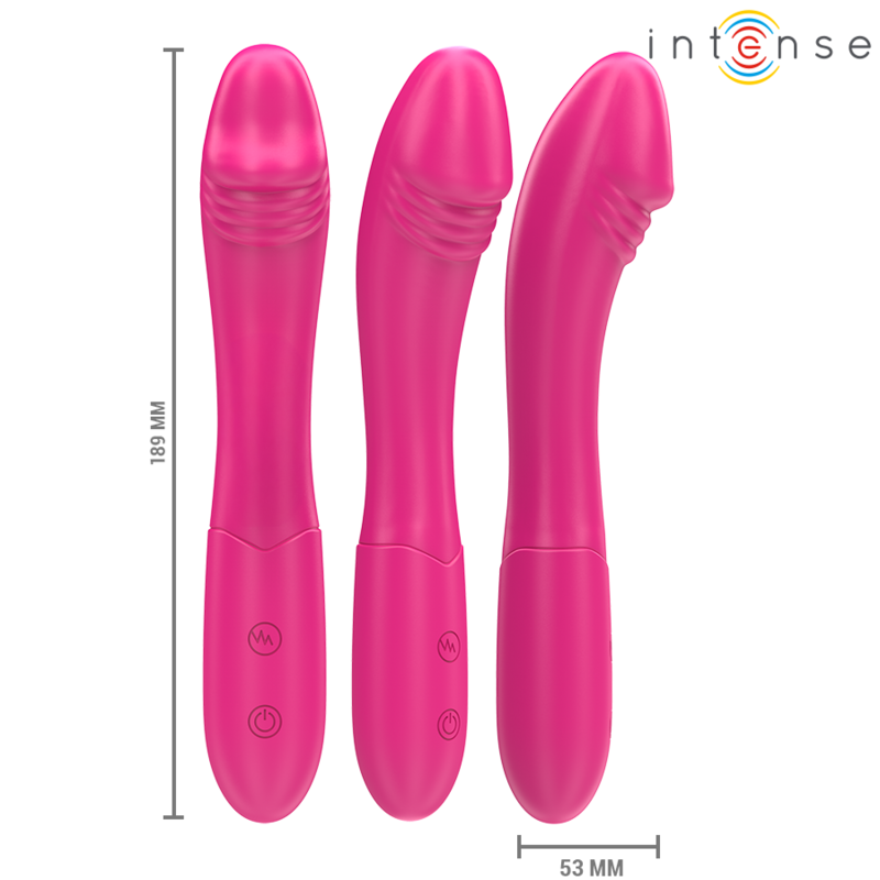 Intense - Vibratore Belinda 19 Cm Flessibile 10 Vibrazioni Rosa