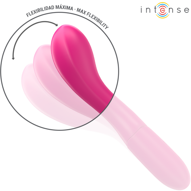 Intense - Vibratore Lisette 19 Cm Flessibile 10 Vibrazioni Rosa
