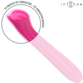 INTENSE - PATY VIBRATORE 19 CM FLESSIBILE 10 VIBRAZIONI MODELLO 2 ROSA