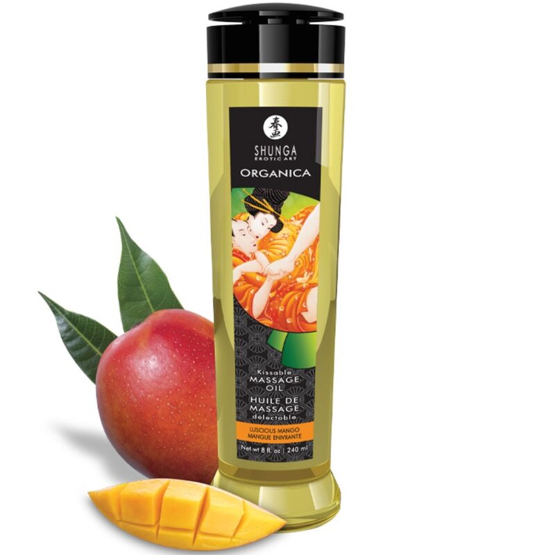 Shunga Olio da Massaggio Biologico al Mango 240ml Premium