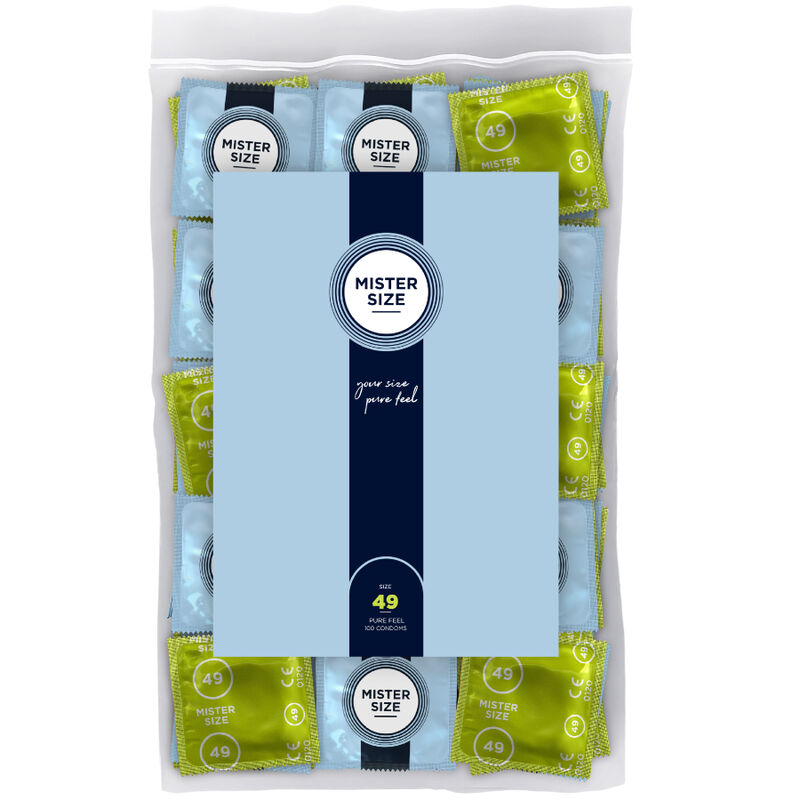 Mister Size Preservativi Taglia 49mm - Confezione 100 Pezzi