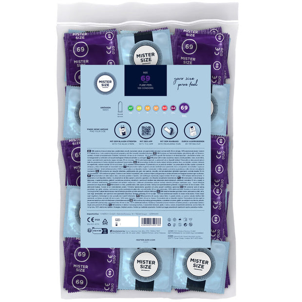 Mister Size - Preservativi Taglia Xxxl 69 Mm (100 Unità)