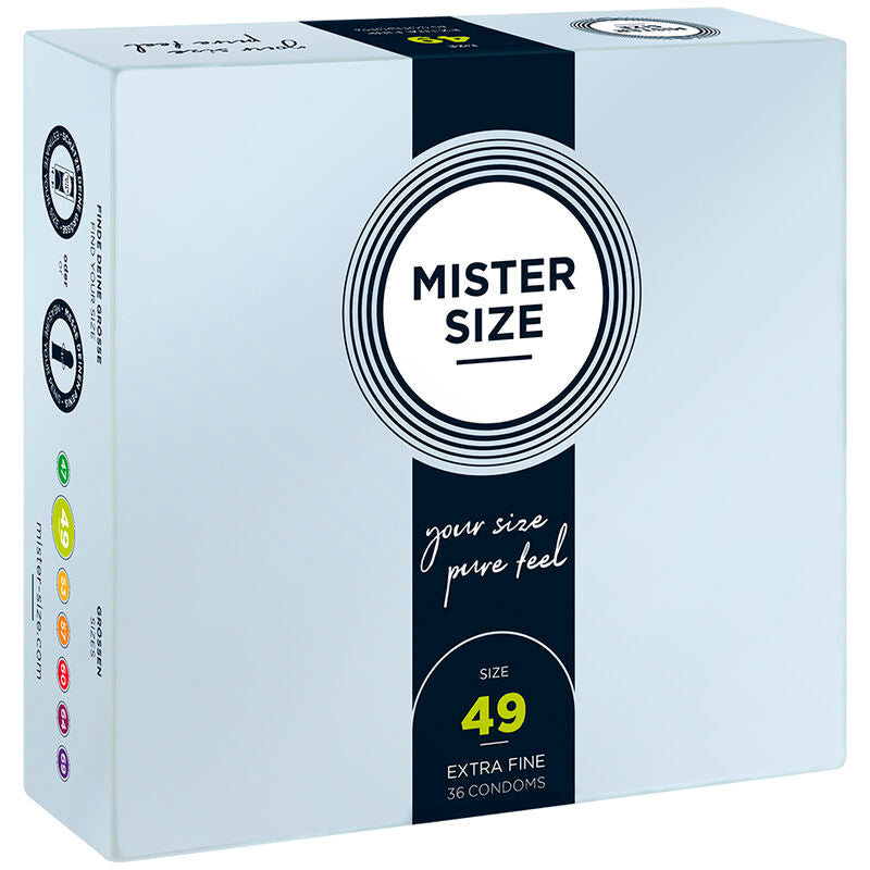 Mister Size Preservativi Taglia S 49mm - Confezione da 36 Unità