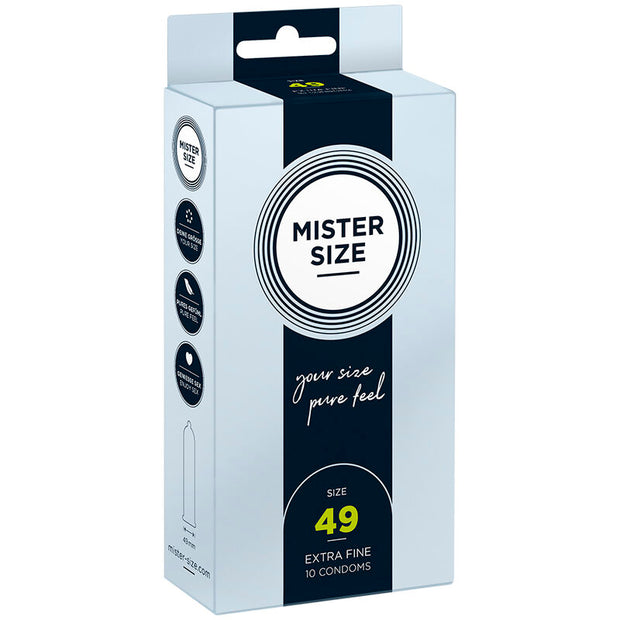 Mister Size Preservativi Taglia S 49mm - Confezione da 10