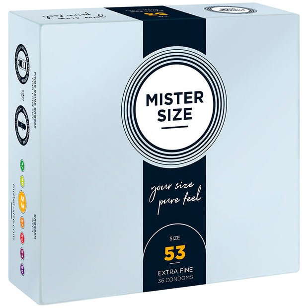 Mister Size Preservativi Taglia M 53mm - Confezione da 36 Unità