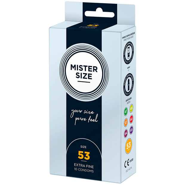 Mister Size - Preservativo Taglia M 53 Mm (10 Unità)