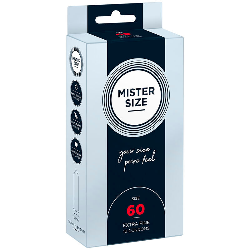 Mister Size Preservativi Taglia XL 60mm Confezione da 10