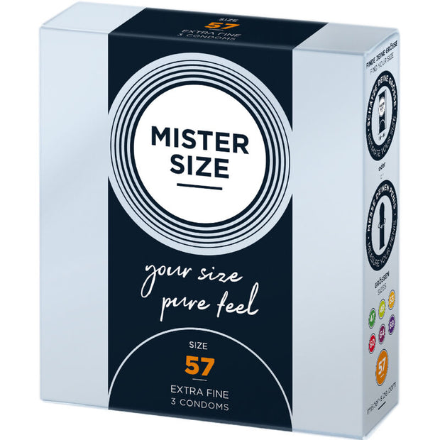 Mister Size - Preservativo Taglia L 57 Mm (3 Unità)