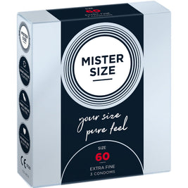Mister Size Preservativo XL 60mm Taglia Extra Large (3 Pz)