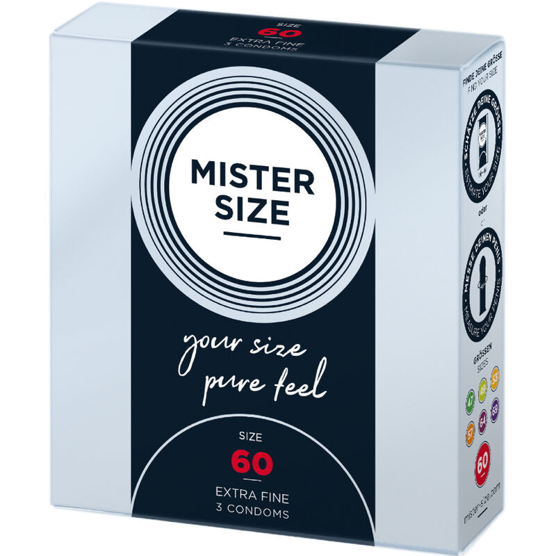 Mister Size Preservativo XL 60mm Taglia Extra Large (3 Pz) - immagine 2