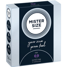 Mister Size Preservativi Taglia XXXL 69mm Confezione da 3
