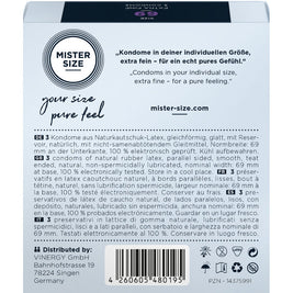 Mister Size - Preservativi Taglia Xxxl 69 Mm (3 Unità)