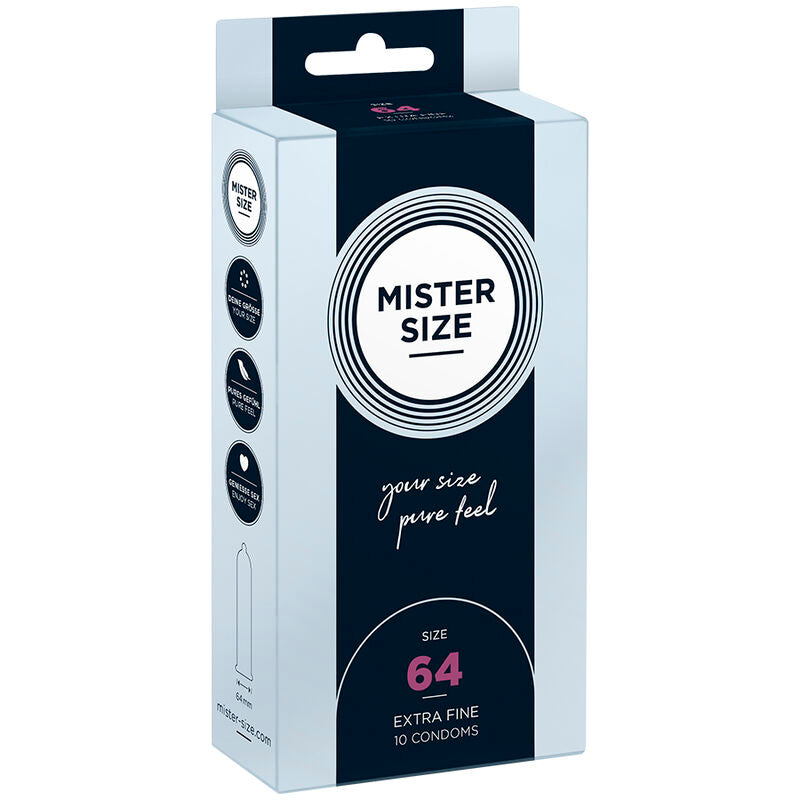 Mister Size Preservativi XXL 64mm - Confezione da 10 Pezzi