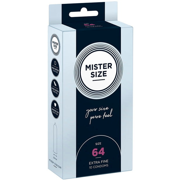 Mister Size Preservativi XXL 64mm - Confezione da 10 Pezzi