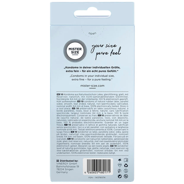 Mister Size - Preservativi Taglia Xxl 64 Mm (10 Unità)
