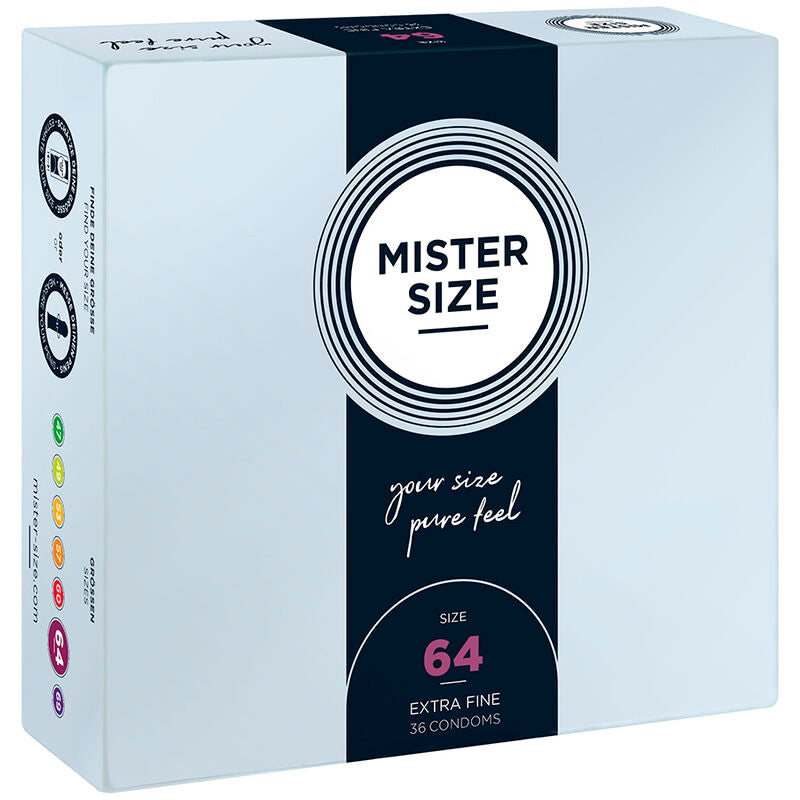 Mister Size Preservativi Taglia XXL 64mm Confezione da 36