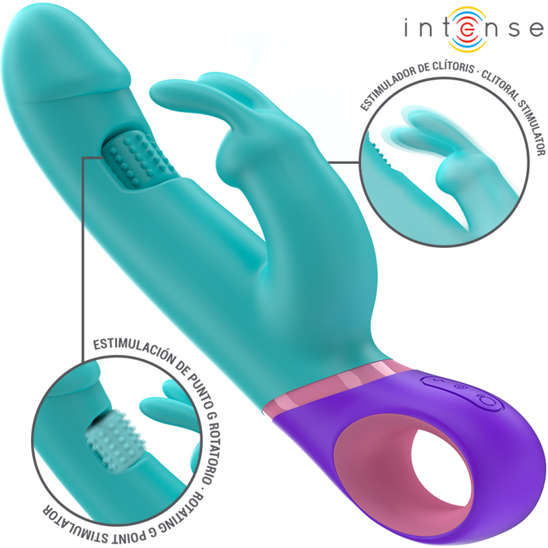 Intense Monica Vibratore Rabbit con Stimolatore G-Spot Rotante