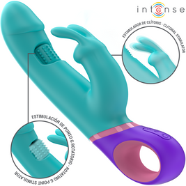 Intense Monica Vibratore Rabbit con Stimolatore G-Spot Rotante