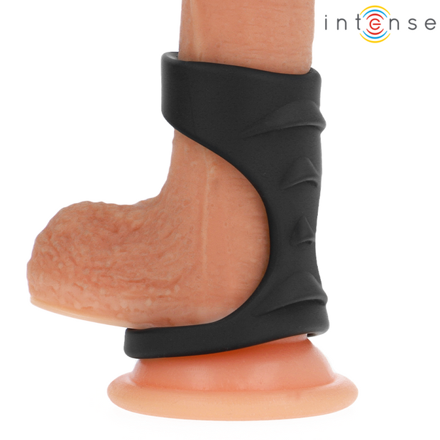 Intenso - Theo Doppio Anello Per Pene In Silicone Nero Modello 3