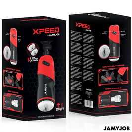 JAMYJOB - MASTURBATORE VAGINALE AUTOMATICO XPEED 5 MODALITÀ DI SPINTA ED EFFETTO SONORO