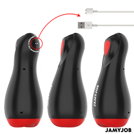 JAMYJOB - MASTURBATORE AUTOMATICO CORE-X 5 MODALITÀ ONDE E VIBRAZIONI STIMOLANTI