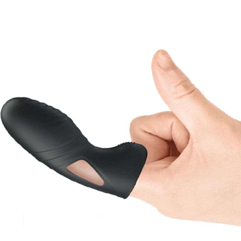 Pretty Love Alan Vibratore da Dito in Silicone Nero Premium - immagine 5