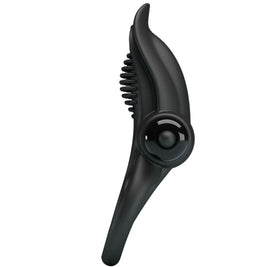 Pretty Love - Doppio Anello Vibrante + Stimolatore Clitorideo 10 Vibrazioni Nero