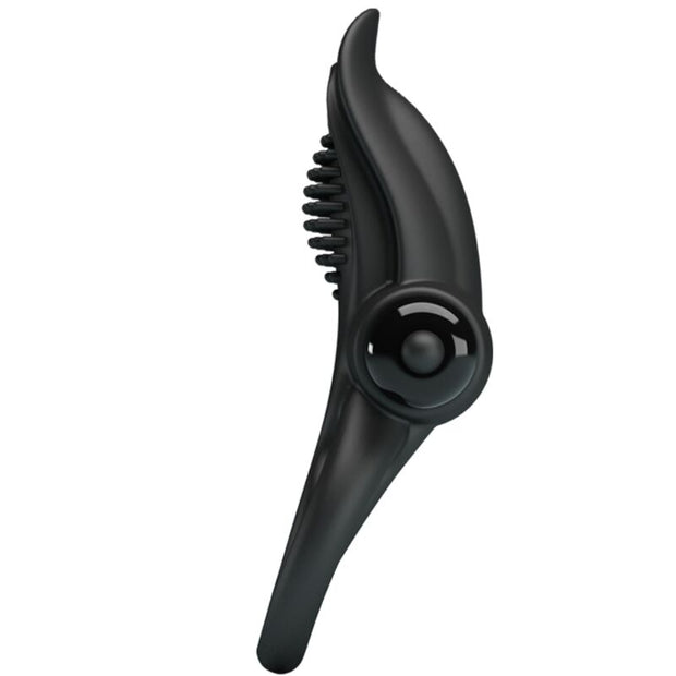 Pretty Love - Doppio Anello Vibrante + Stimolatore Clitorideo 10 Vibrazioni Nero