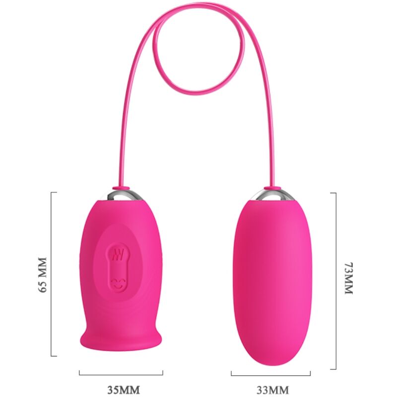 Pretty Love - Uovo Vibrante Margherita + Lingua Stimolante Clitoride Rosa