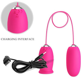 Pretty Love - Uovo Vibrante Margherita + Lingua Stimolante Clitoride Rosa