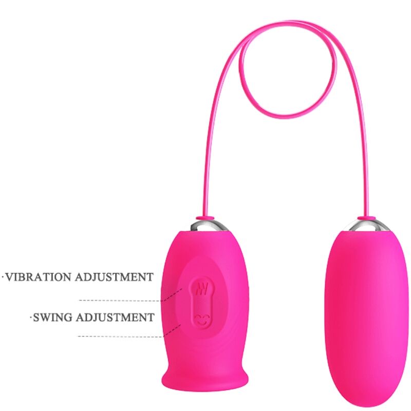 Pretty Love - Uovo Vibrante Margherita + Lingua Stimolante Clitoride Rosa