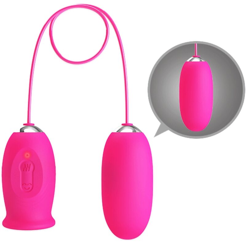 Pretty Love - Uovo Vibrante Margherita + Lingua Stimolante Clitoride Rosa